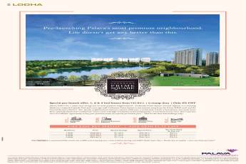 Book 1, 2 & 3 bed homes @ Rs 41.94 Lacs at Lodha Codename Prime Square in Mumbai